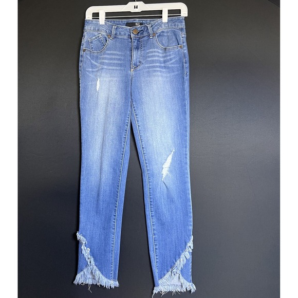 1822 Denim Denim - 1822 Jeans With Distressed Hem Size 6 Stretch